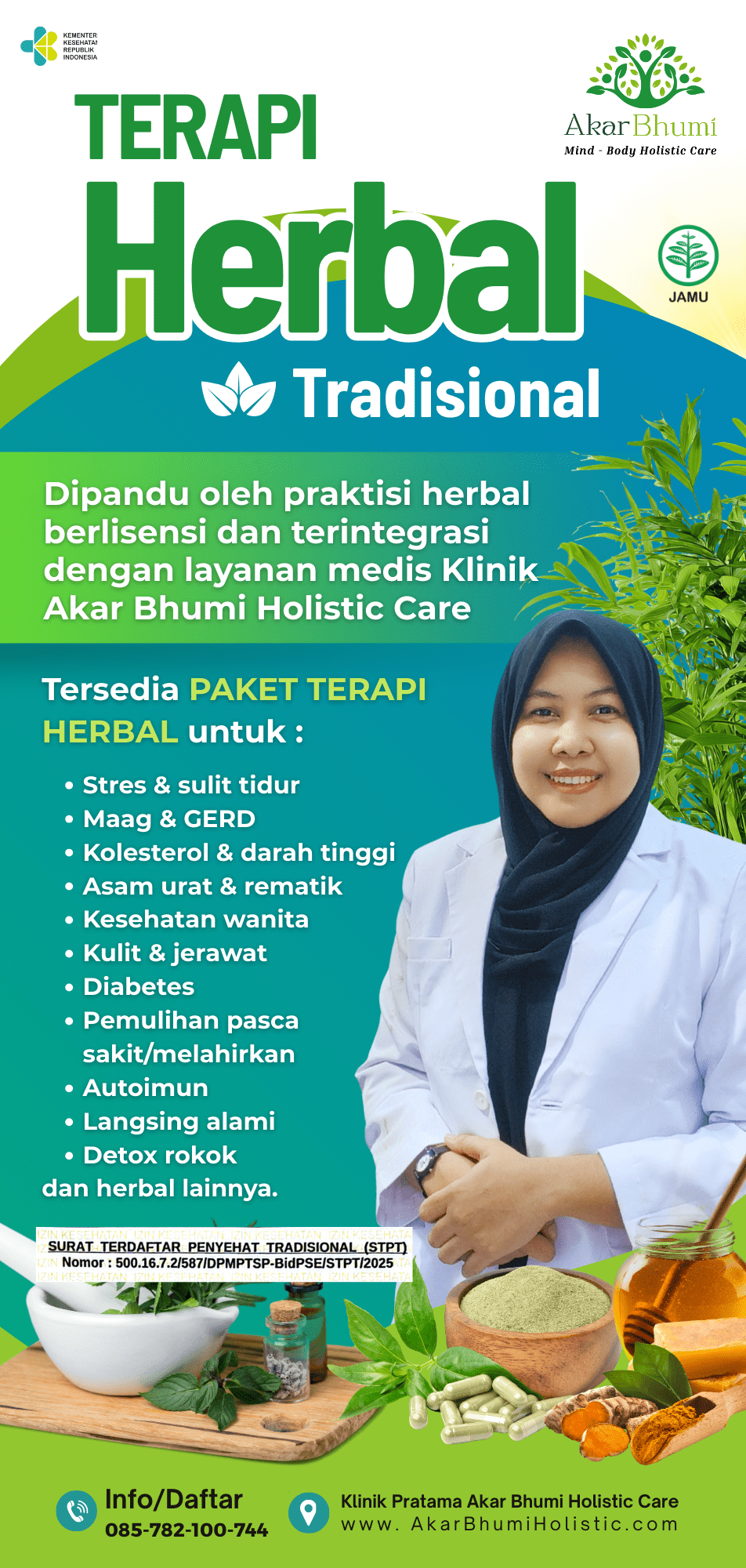 Brosur Pelayanan Kesehatan Medis Akar Bhumi Holistic Care