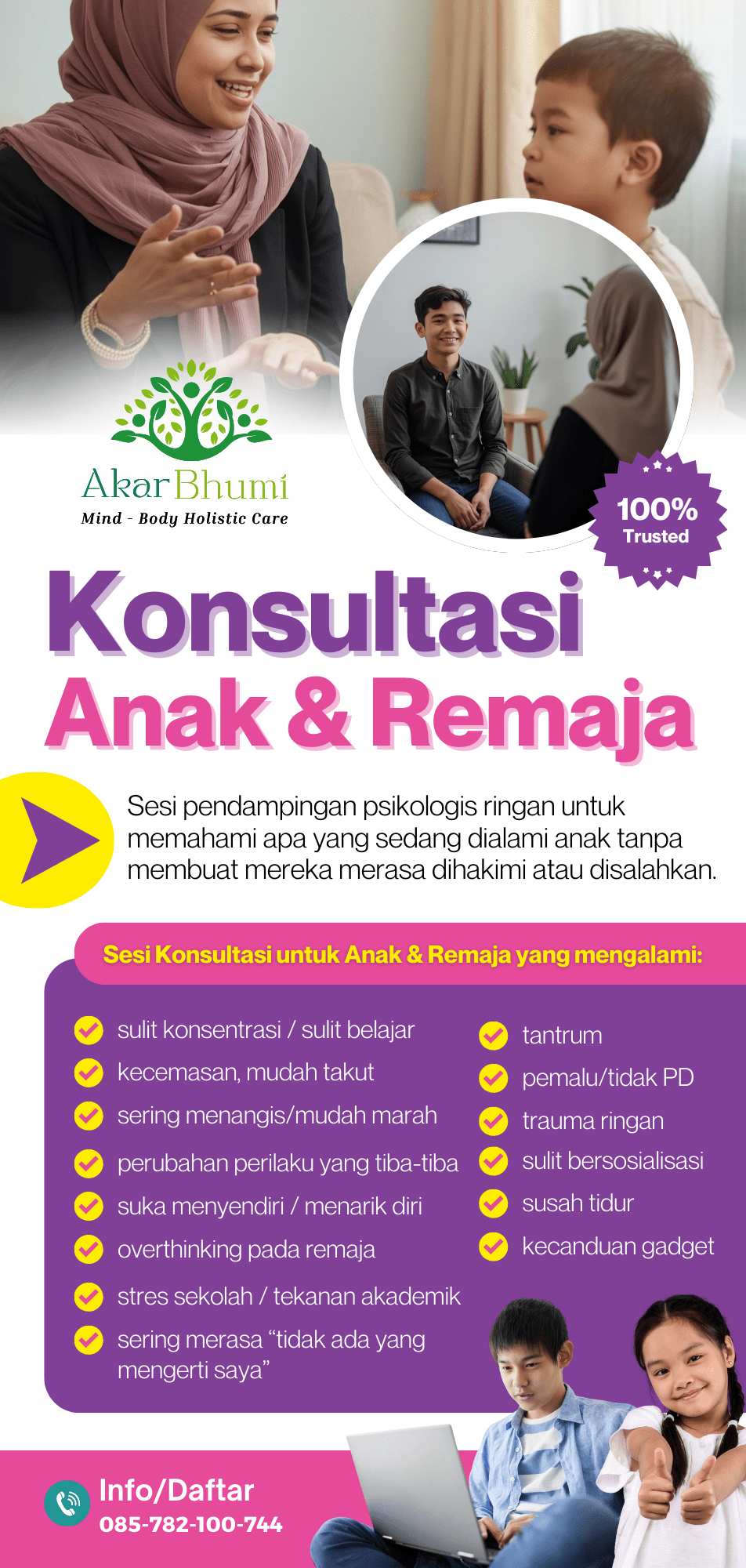 Brosur Pelayanan Kesehatan Medis Akar Bhumi Holistic Care